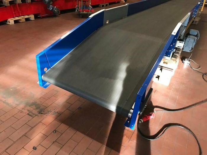 Gebraucht BUDDE Gurtförderer Förderband Steigband mit Knick