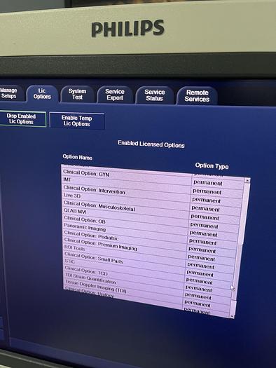 Gebraucht Philips iU22 Ultraschallgerät mit Flachmonitor, 5 Sonden, Sony Drucker, Fußschalter