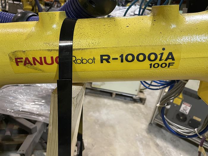 Used FANUC R1000iA/100F 100KG X 2230MM H REACH 6 AXIS ROBOT WITH R30iA CONTROLLER