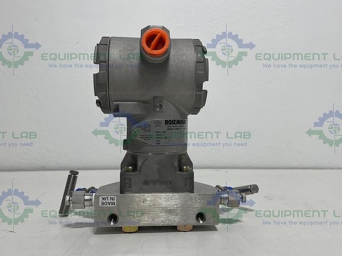 Rosemount 3051 Smart Pressure Transmitter 3051CD1A02A1JS5 w/ C305121124 Manifold