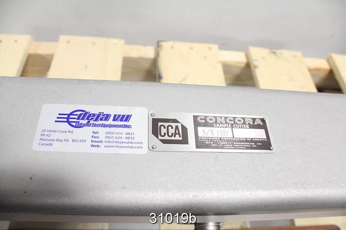 Used Concora Sample Cutter #31019