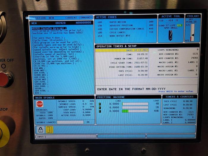 Used 2014  HAAS  VF-2SS CNC Vertical Machining Center