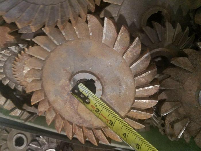 Used Assorted Cutters for Horizontal Milling Machine Full Lot one price