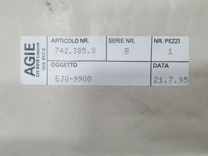 Agie EDM Circuit Board 742385.8 EJG-9900 B GH100