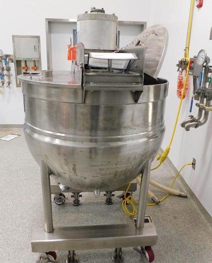 Used 150 GALLON JC PARDO DOUBLE MOTION KETTLE - S/S - JACKETED