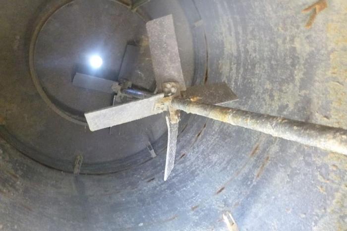 Used Tank, 1,600 Gallon, 316 Stainless Steel, 80" X 72", Agitated, DB/FT #S743754