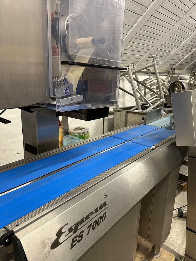 Used Espera ES 7000 Weigh Price Labeller with Integrated Checkweigher
