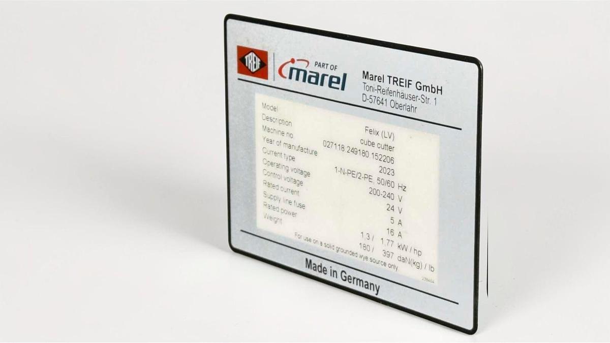 Used Dicing Machine TREIF FELIX 