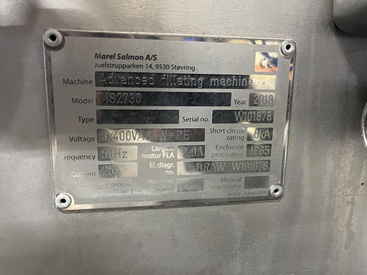 Used MAREL 2730 Salmon filleting machine