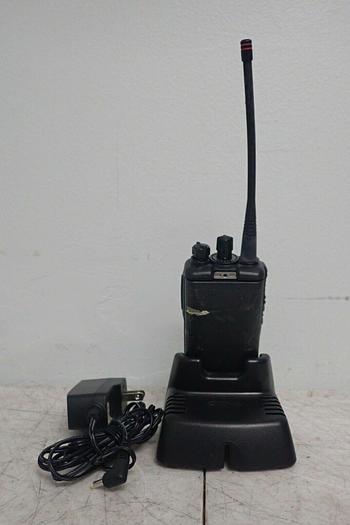 Used Vertex Standard VX-354-G7-5 UHF Two-Way Radio w/ Charger CD-34 & AC Adapter 788026126651