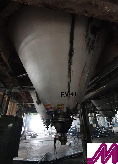 Used 200,000 Litre (2000 Hl) Stainless Steel Jacketed Fermenter with Conical Base