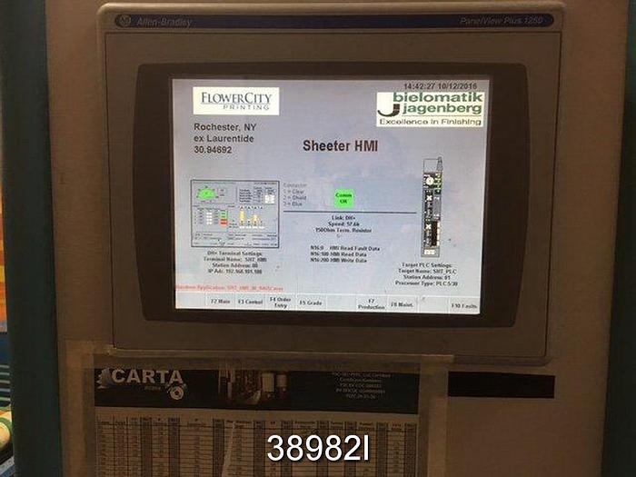 Used Jagenberg  SYNSTAR-E 1996 Dual Rotary Knife Sheeter, 65" Sheet Width #38982