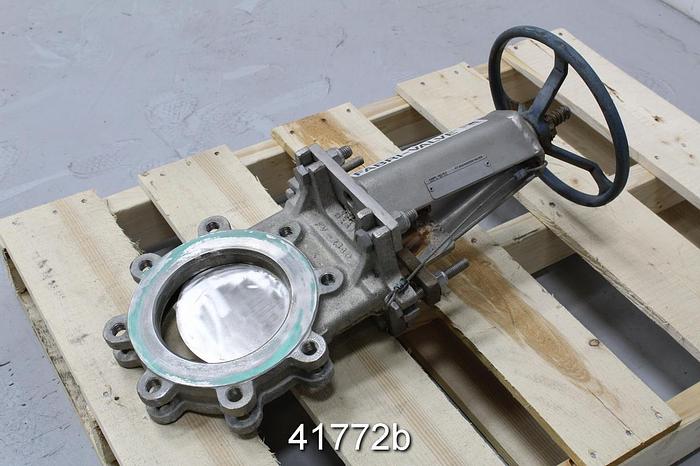 Used Fabri-Valve 6" Hand Operated Knife Gate Valve #41772