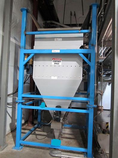 Used Sigma Hemp Hopper with Bottom Mounted Monster Industrial Hemp Grinder