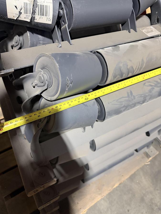 Used Heavy-Duty Steel Conveyor Rollers and Idlers 27 inch