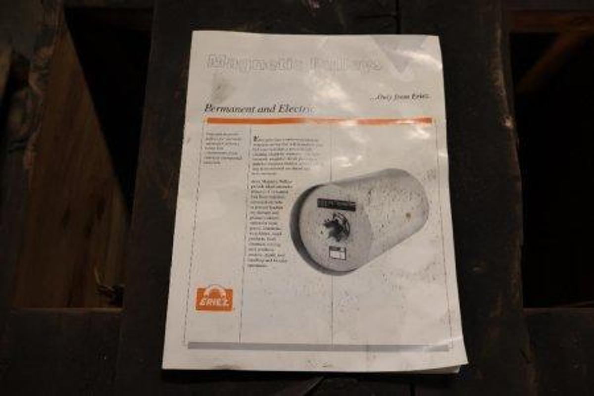Used Eriez magnetic pulley. 26"W.