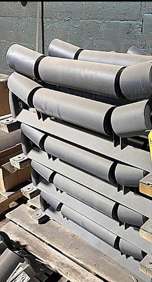 Used Heavy-Duty Steel Conveyor Rollers and Idlers 27 inch