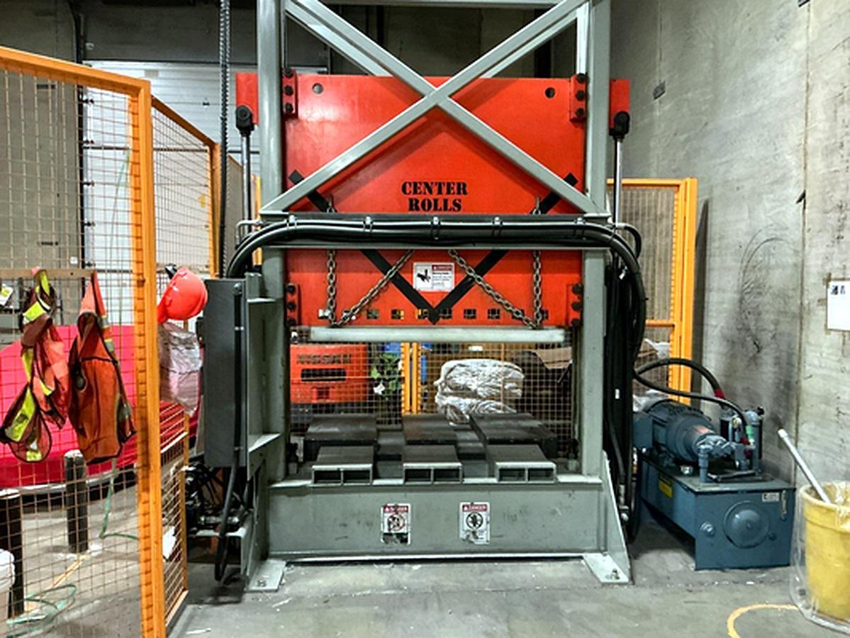 D'occasion 2012 James Brinkley J7 60 x 48 Hydraulic Guillotine Roll Splitter – 30 HP