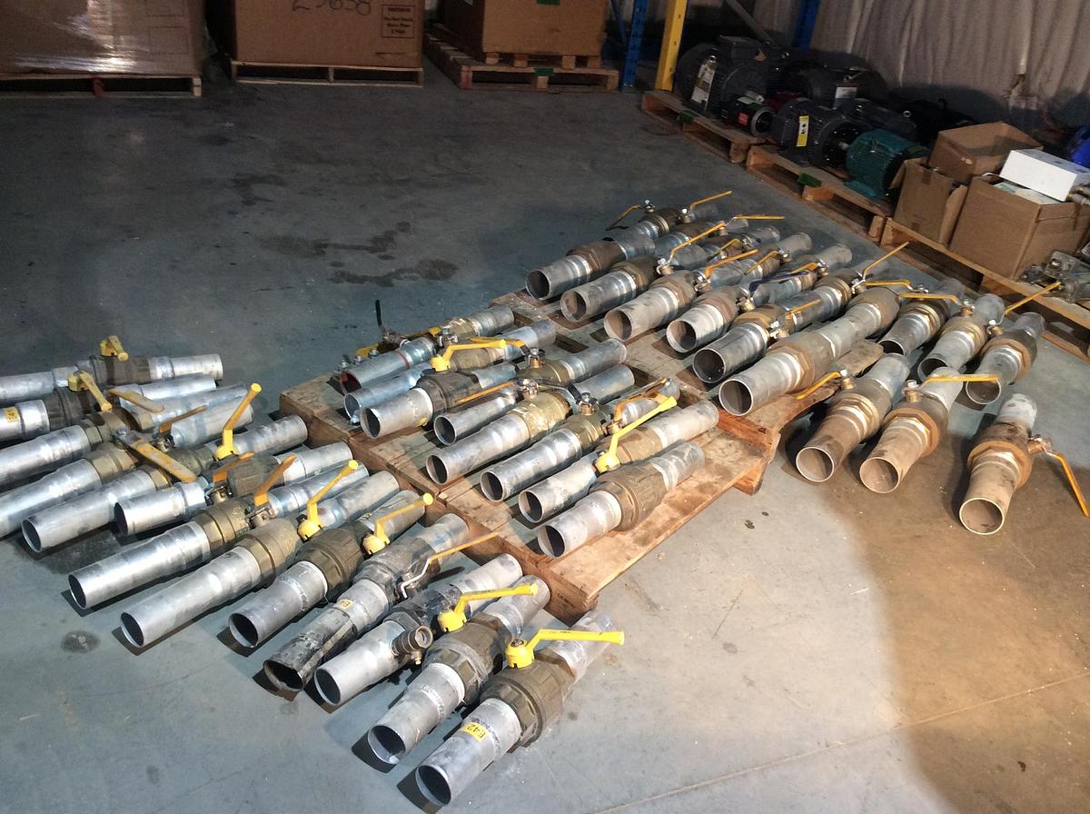 Used Ball valve (ball valve) 3 inches