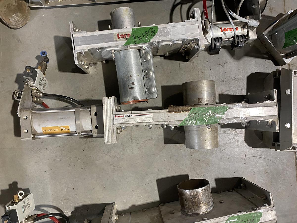 D'occasion Lot de valves industrielles Vortex (Orifice Gate) avec actionneurs pneumatiques