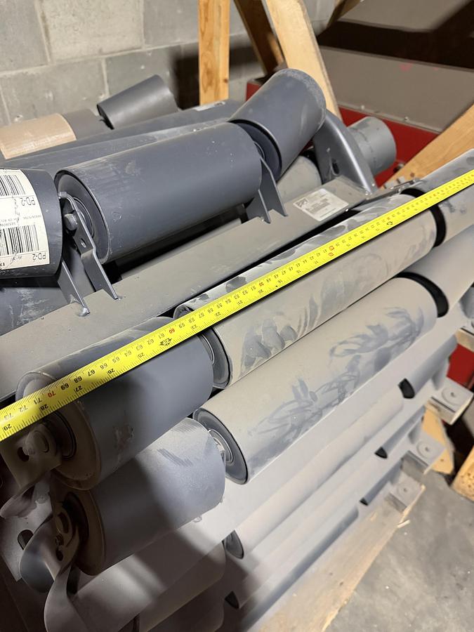 Used Heavy-Duty Steel Conveyor Rollers and Idlers 27 inch