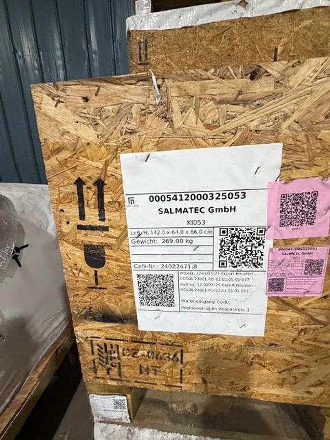 D'occasion Salmatec MAXIMA 1000-300-2K – Unused Pelletizing Equipment with Geelen Coolers – Liquidation