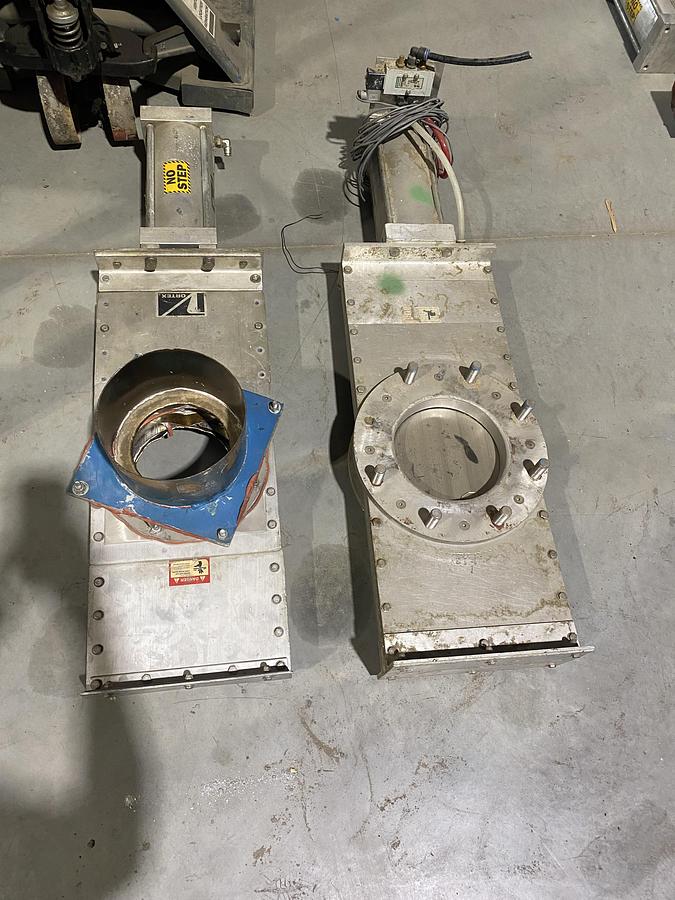 D'occasion Lot de valves industrielles Vortex (Orifice Gate) avec actionneurs pneumatiques