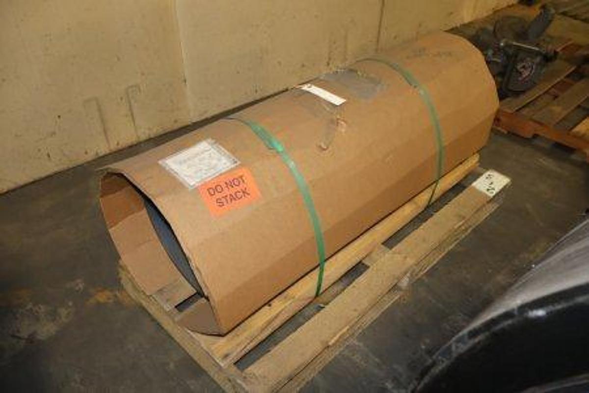 Used PCI heavy-duty conveyor pulley. Features a 16" diameter and 38" face