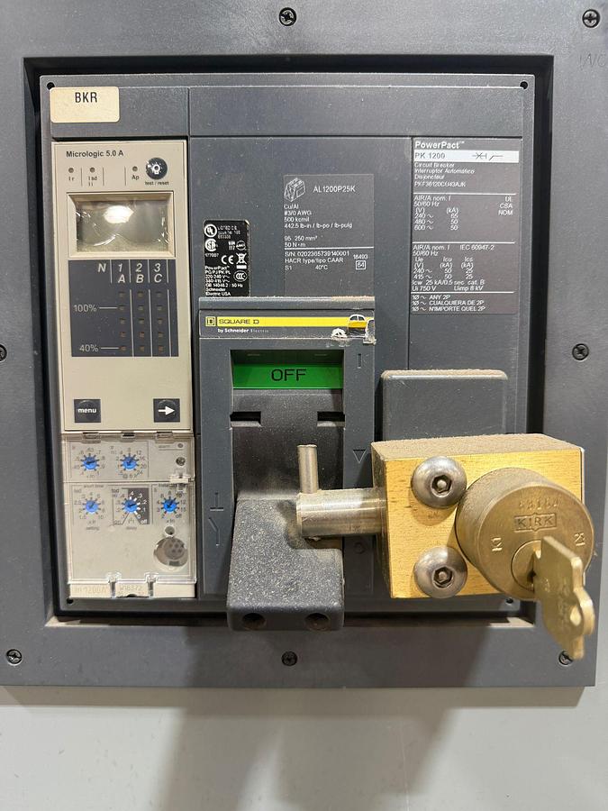 D'occasion Square D QED 600V 1200A Switchgear Lineup with PowerPact PK1200 Breakers — Complete Lot (Dual Transformer A/B Feed)