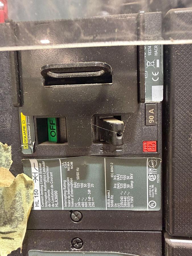 D'occasion Square D QED 600V 1200A Switchgear Lineup with PowerPact PK1200 Breakers — Complete Lot (Dual Transformer A/B Feed)
