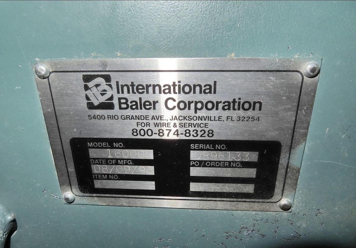 Used Densificateur Bisquitter International Baler Corporation BSQ-16002