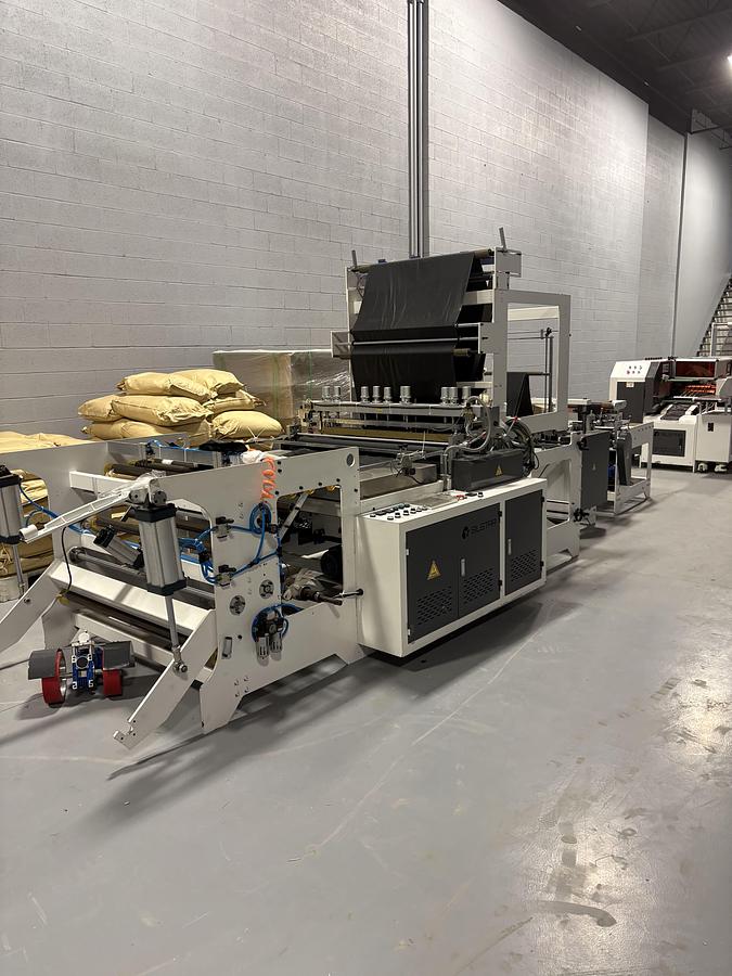 Used GBDR-1000 Interleaf S Type Garbage Bag Making Machine