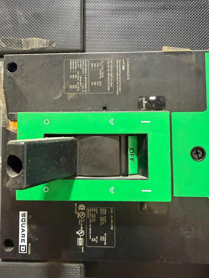 D'occasion Square D QED 600V 1200A Switchgear Lineup with PowerPact PK1200 Breakers — Complete Lot (Dual Transformer A/B Feed)