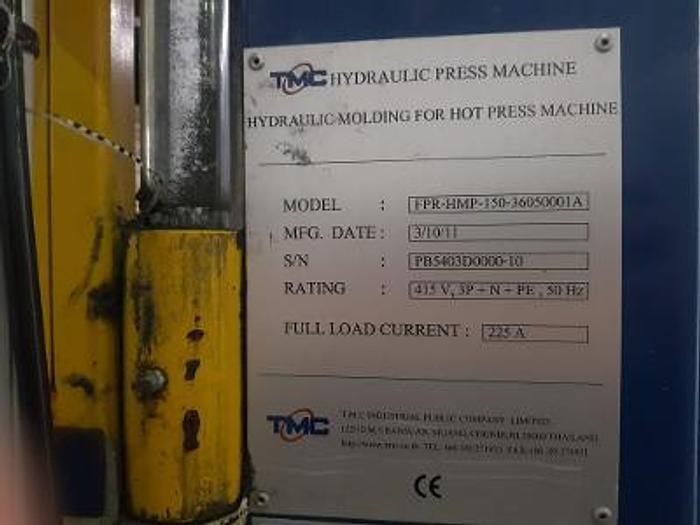 Used 2011 TMC Thiland Hydraulic press HMP 500 tons
