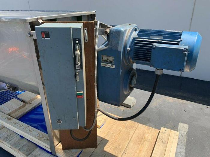 Used Jaygo 20 Cu Ft  Stainless Steel Ribbon Blender w/ 7.5 HP Motor