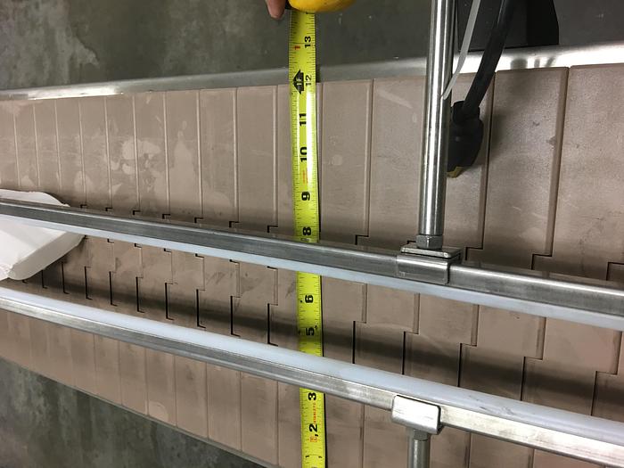 Globaltek 10" Wide x 10' Long Table Top Chain Conveyor