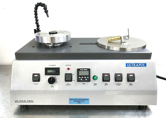 Used Ultra Tec 6390.1 Ultrapol End & Edge Polisher, Lapping Machine USED (7543) R