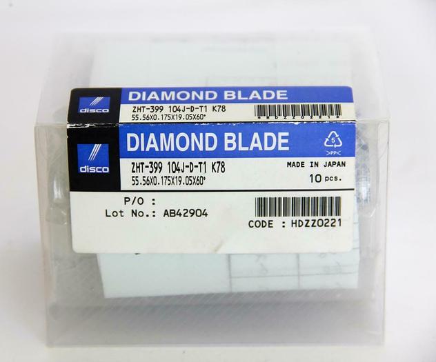 New Disco Diamond Blade, ZHT399 104JDT1, ZHT398 104JDT1 Lot of 15