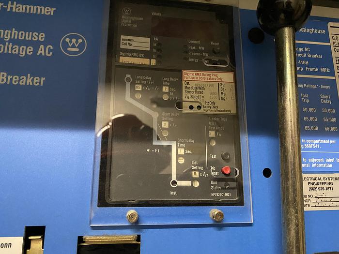 Used CUTLER HAMMER 3000 / 4500 KVA DRY TYPE TRANSFORMER W/ BREAKERS AND SWITCH