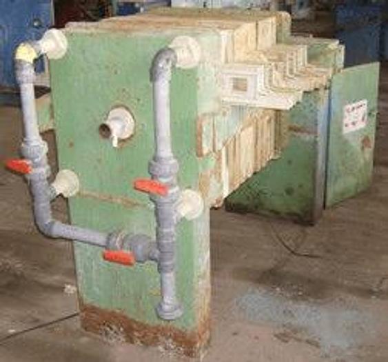Used 5 CU. FT. JWI FILTER PRESS – POLYPRO. – 800 MM – C.G.R.