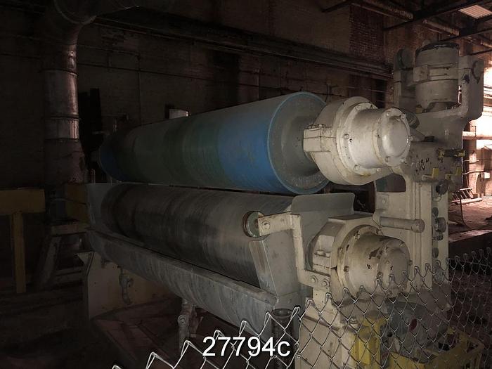 Used Manchester Vertical Size Press, 98" Face Rolls. #27794