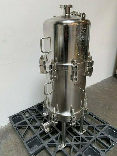 Used Millipore 316L Stainless Steel 150 PSIG Filter Housing Cat# CES8583