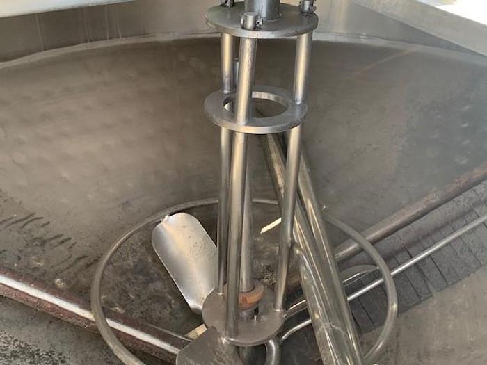 Used Chester Jensen 200 Gallon Stainless Steel Conical Bottom Kettle M70N200