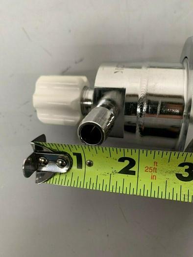 Used Stainless Steel Sample Valve w/ 1/2" to 3" Threaded Fitting