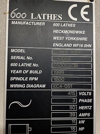 Used 1999 Colchester Combi 4000 Manual/CNC Lathe