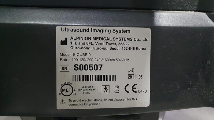 Spare parts Alpinion E cube 9 Ultraschallgerät SW 2.6