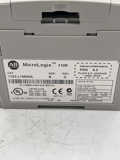 Used Allen-Bradley 1763-L16BWA SER B REV D