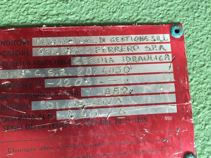 Usato CESOIA VERRINA IDRAULICA 4000 X 20