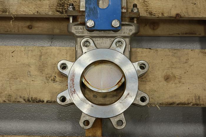 Used Orbinox 4" Air Operated Knife Gate Valve #44247