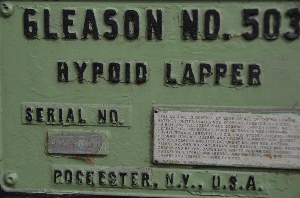 Usado GLEASON 503 Lapeadora de engranajes #4272